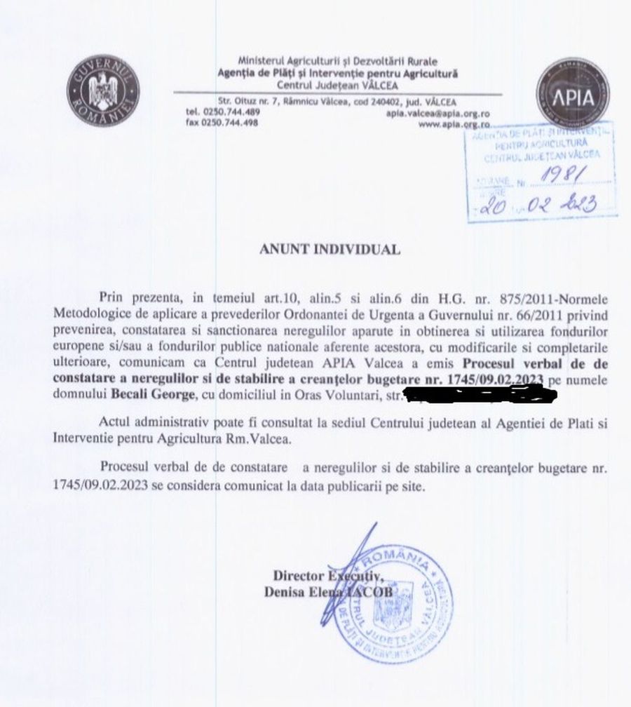 Sursă foto: Orange Sport Gigi Becali are din nou probleme juridice » Patronul FCSB, acuzat de o instituție din Vâlcea că a comis mai multe nereguli