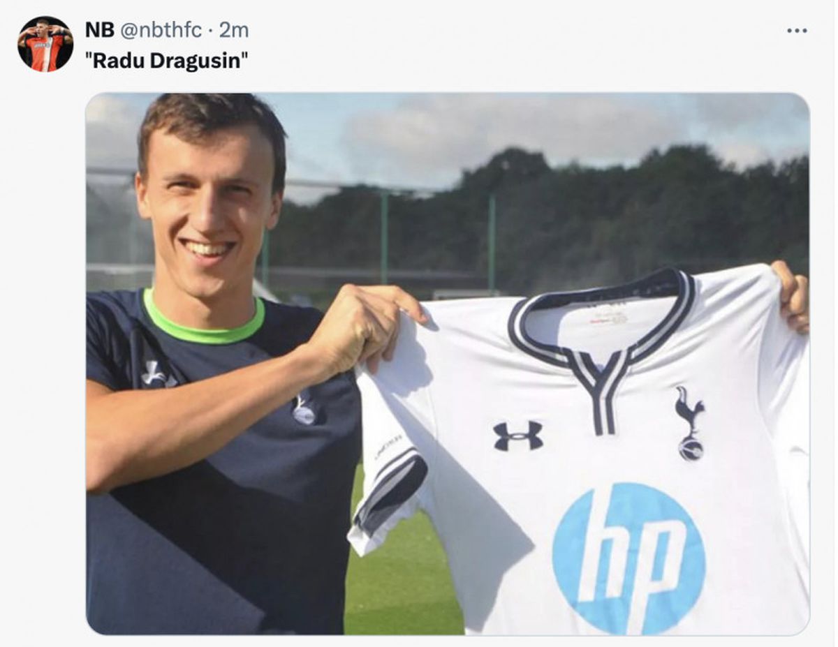 Englezii l-au urmărit pe Drăgușin și au început „rafala” » Meme-uri nemiloase după Fulham - Tottenham