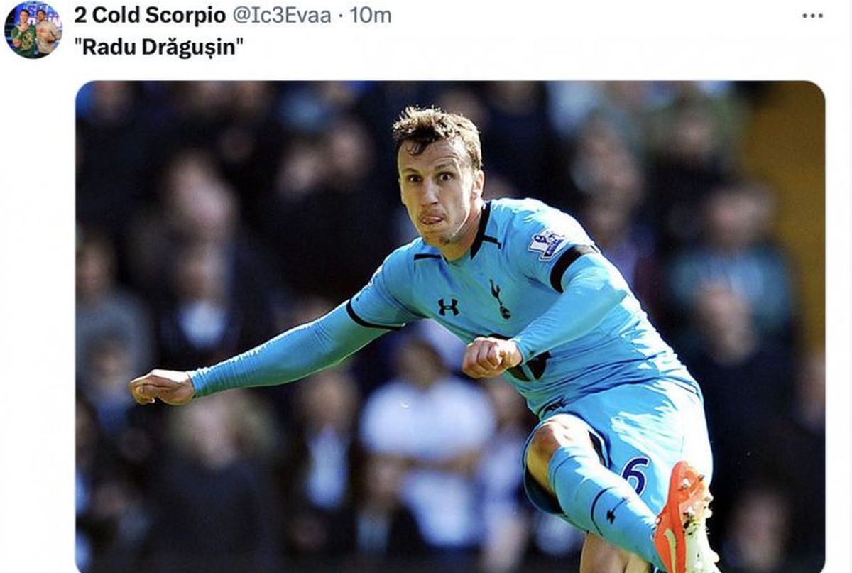 Englezii l-au urmărit pe Drăgușin și au început „rafala” » Meme-uri nemiloase după Fulham - Tottenham