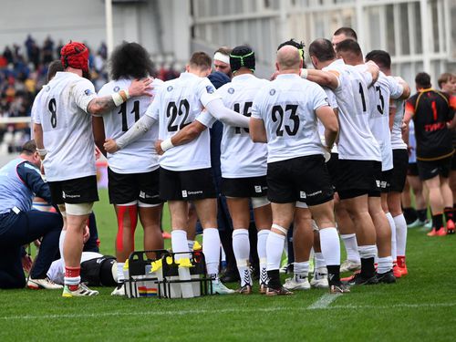Rugbyștii naționalei României într-un moment de respiro Foto: Imago