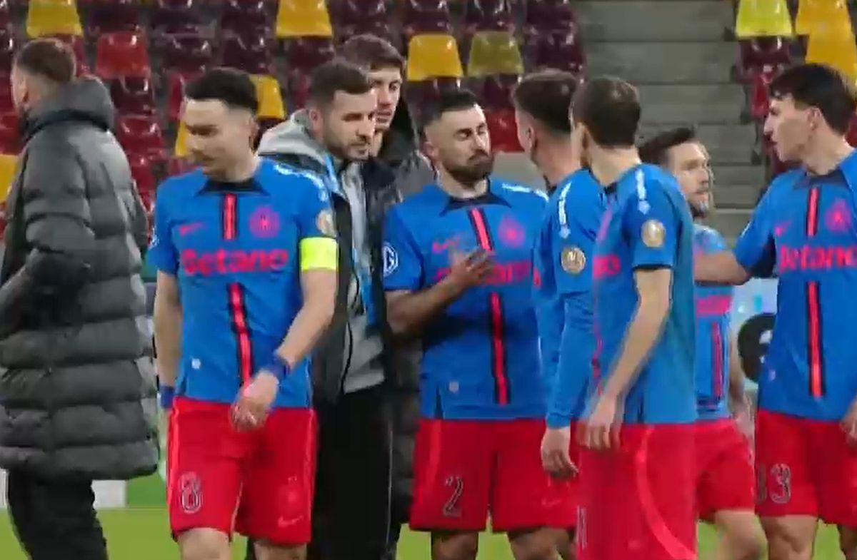 Crețu și Musi, conflict pe teren după FCSB - Rapid 3-3