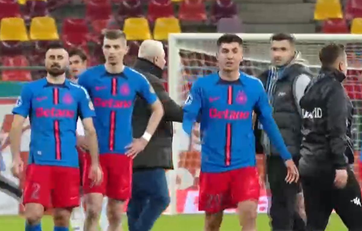 Crețu și Musi, conflict pe teren după FCSB - Rapid 3-3