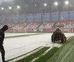 S-a întors iarna! » Cum arată terenul cu 90 de minute înainte de Sepsi - Gloria Buzău