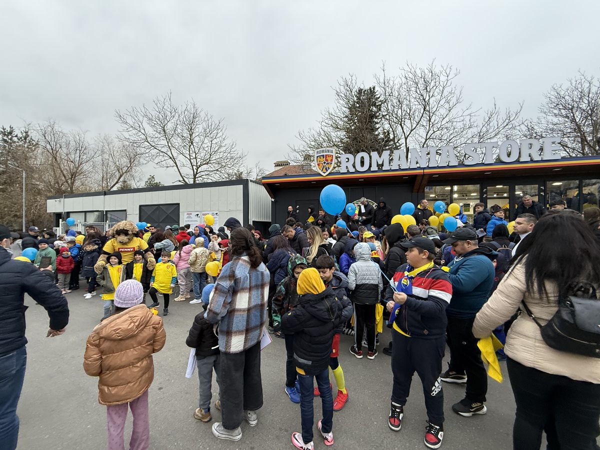 Sute de fani au venit la antrenamentul României