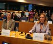 Cătălina Ponor alături de Gabriela Firea, europarlamentar din partea PSD, la Bruxelles FOTO Ștefan Petre
