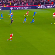 Gol senzațional marcat de Eze // Captură foto: X