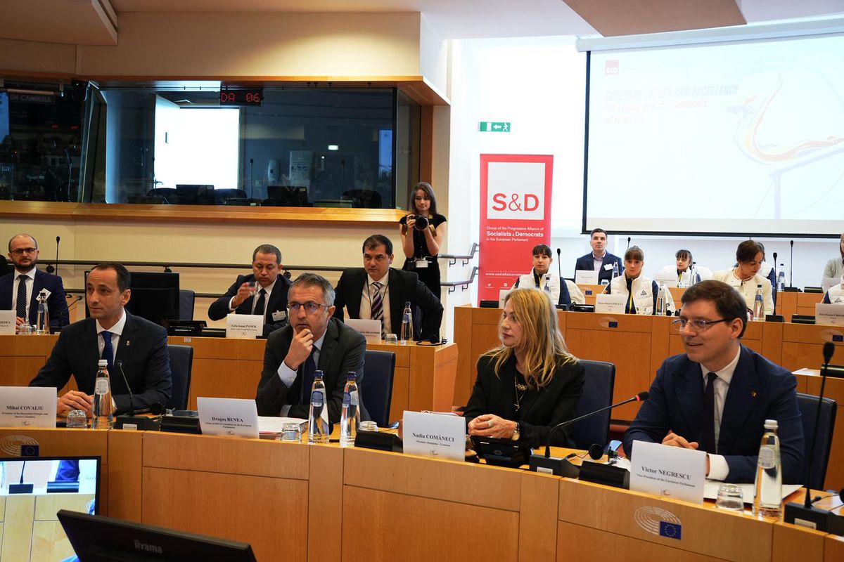 Nadia Comăneci, discurs în Parlamentul European