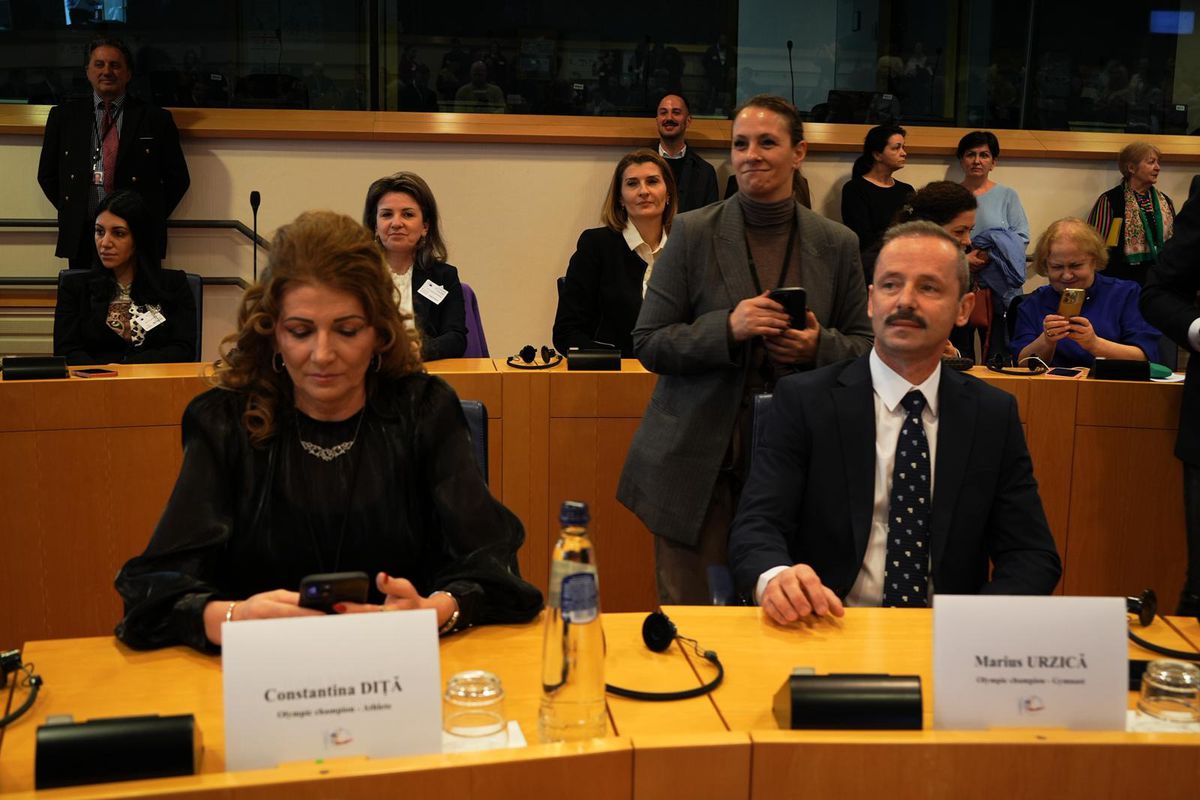 Nadia Comăneci, discurs în Parlamentul European