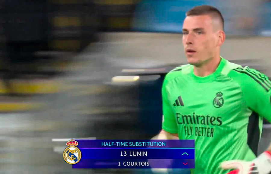 Modificare bizară în Manchester City - Real Madrid » Courtois, înlocuit la pauză