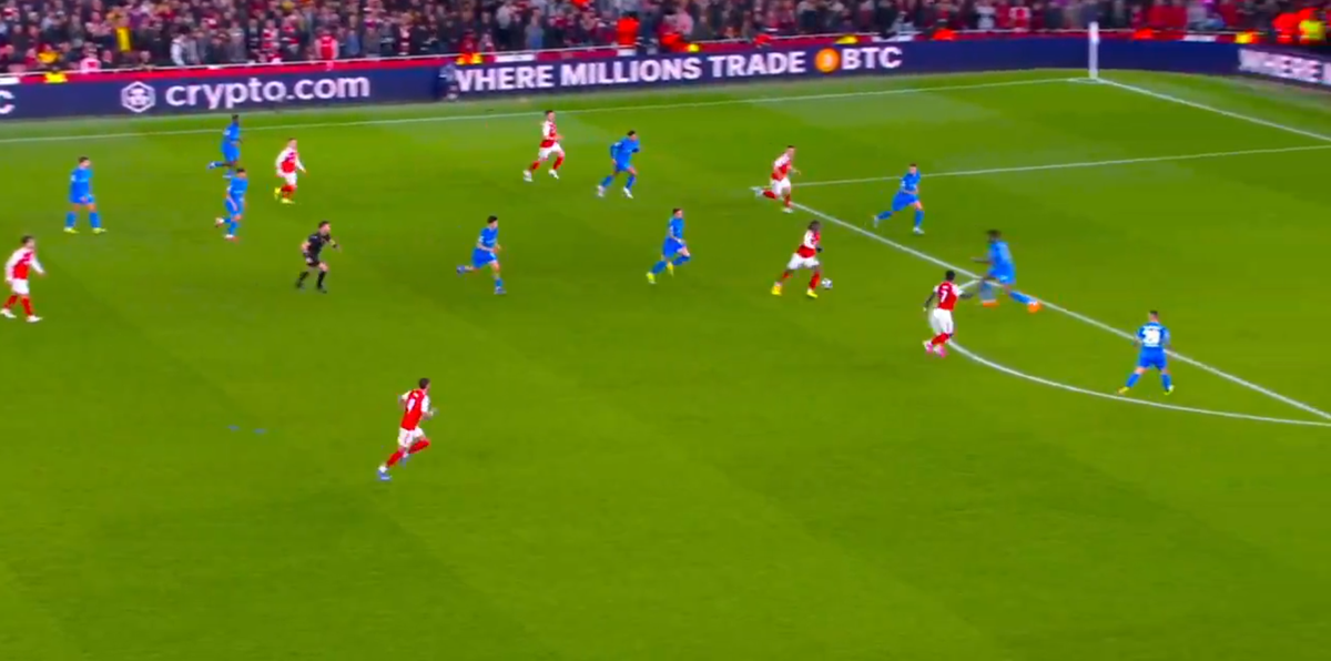 Gol senzațional în Arsenal - Leverkusen » Coechipierii și-au pus mâinile în cap