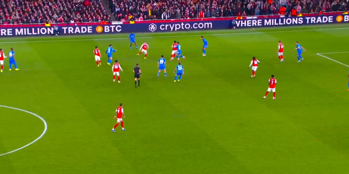 Gol senzațional în Arsenal - Leverkusen » Coechipierii și-au pus mâinile în cap