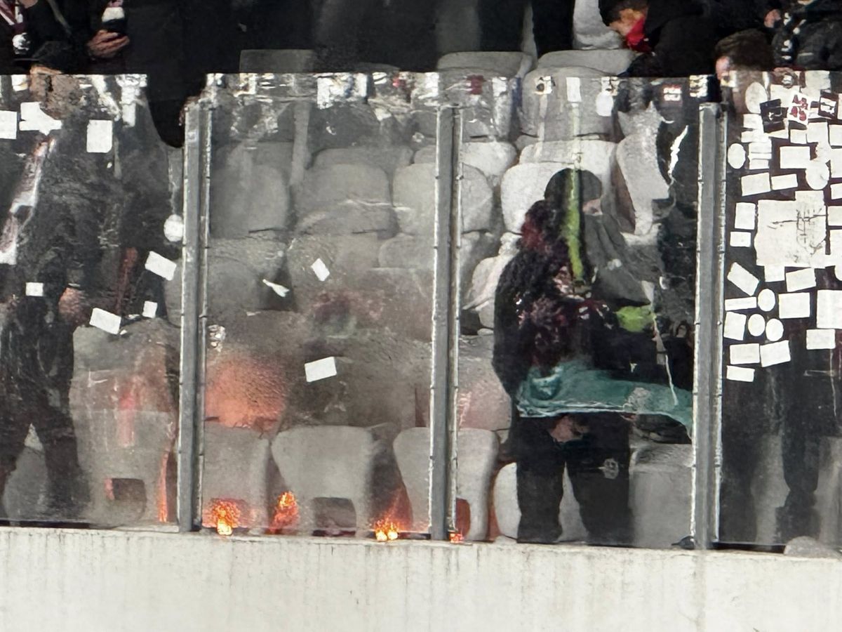 Dezastru pe Cluj Arena, după U Cluj - CFR // foto: Cristea Silviu (Facebook)