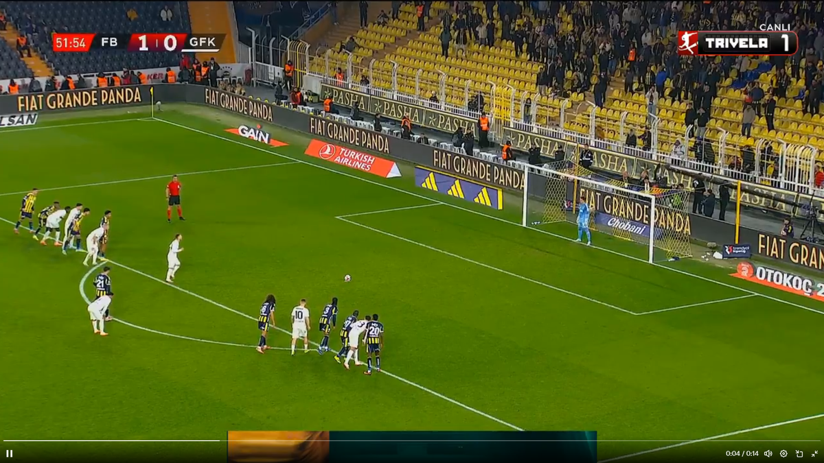 Alex Maxim, gol împotriva lui Fenerbahce