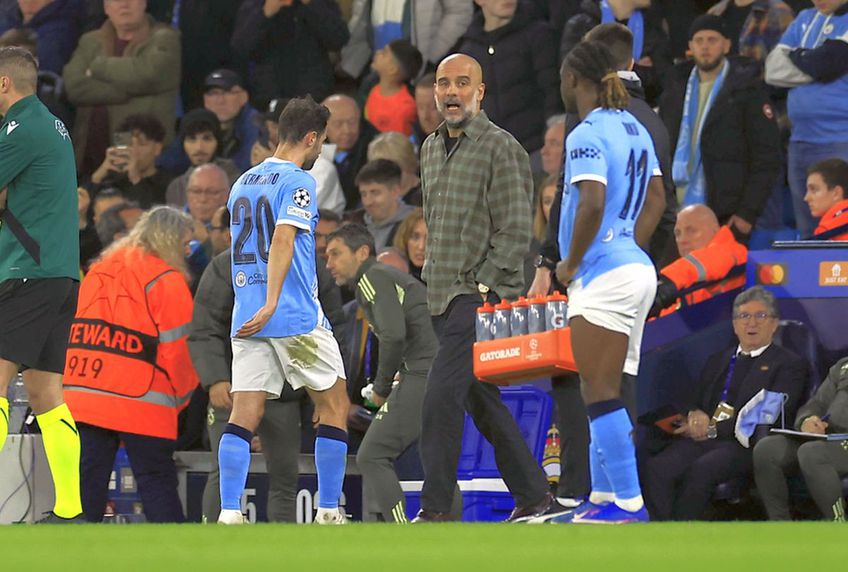 Bernardo Silva, eliminat în prima repriză din Manchester City - Real Madrid/ FOTO Imago Images