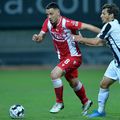 Paul Anton (stânga), în Astra - Dinamo 0-0