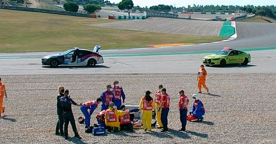 Imagini sensibile la MotoGP! Steag roșu, după ce Jorge Martin a suferit o căzătură groaznică!