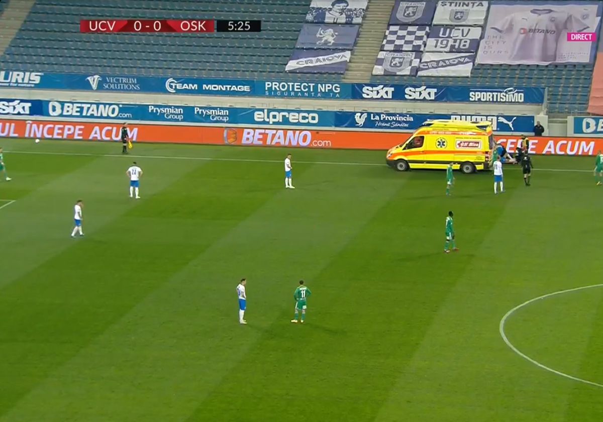 Oltenii s-au temut de ce e mai rău, după accidentarea din meciul cu Sepsi: GSP a aflat rezultatul radiografiei lui Baiaram