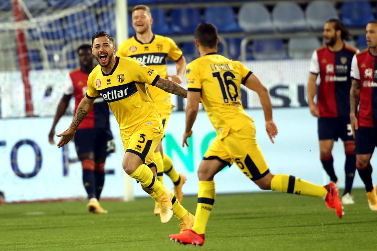 Cagliari - Parma 4-3 » Meci INCREDIBIL! Două goluri marcate în prelungiri + Răzvan Marin și Dennis Man au înscris