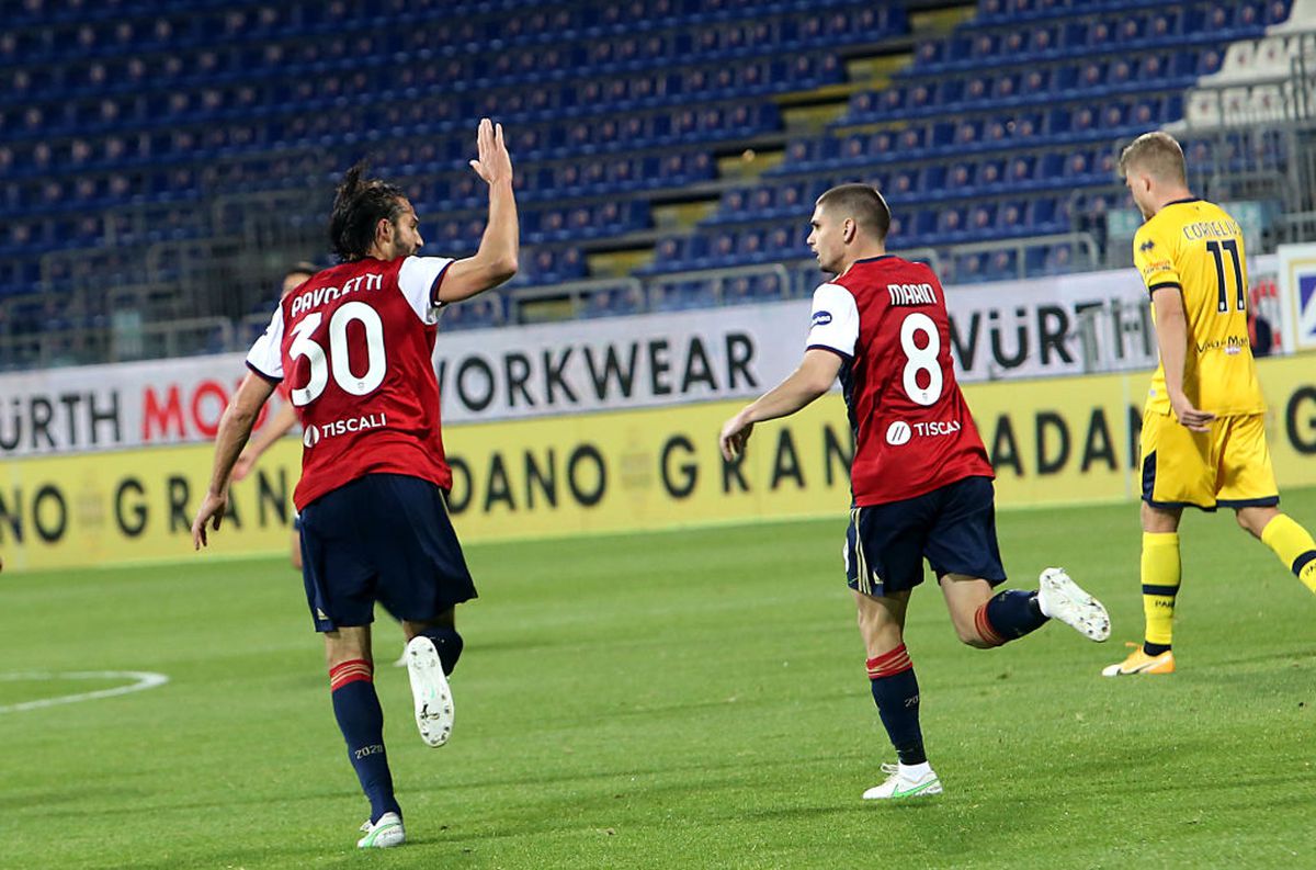 Cagliari - Parma 4-3 » Meci INCREDIBIL! Două goluri marcate în prelungiri + Răzvan Marin și Dennis Man au înscris
