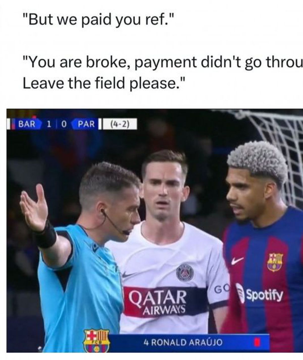 Meme-uri după Barcelona - PSG 1-4