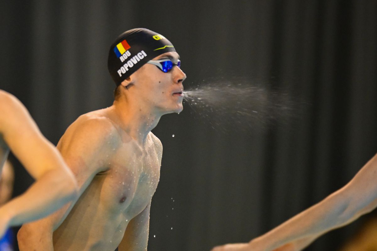 David Popovici, aur în prima probă a Campionatelor Naționale de la Otopeni » Victorie în finala la 50 m liber, cu 100 de zile înainte de JO