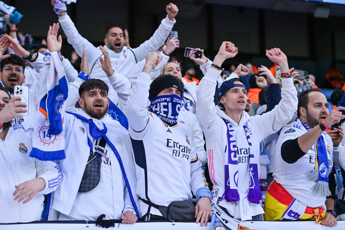 Cum i-au întâmpinat englezii pe cei 3.000 de suporteri ai lui Real Madrid pe Etihad