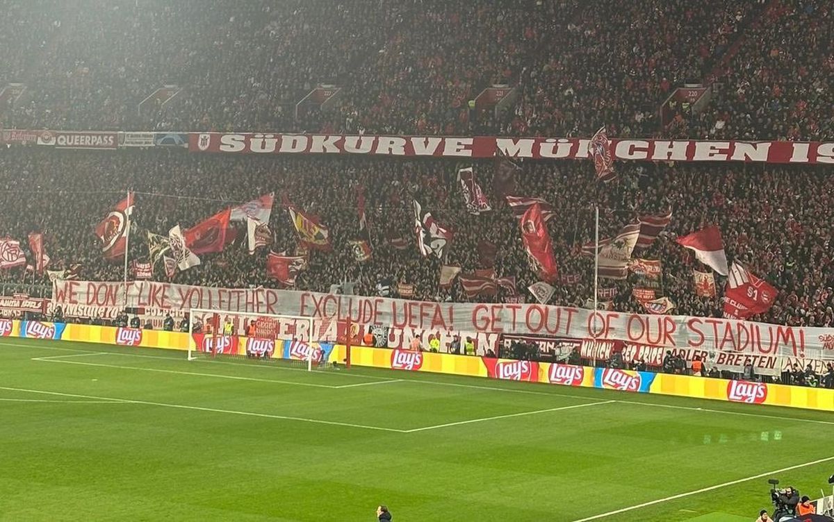 „Ieși de pe stadionul nostru!” » Protest incendiar în Liga Campionilor: „Vă mulgeți suporterii ca pe vaci”