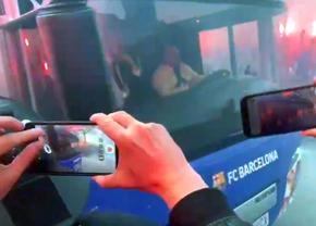 Ce GAFĂ la Barcelona! Au luat la țintă propriul autocar