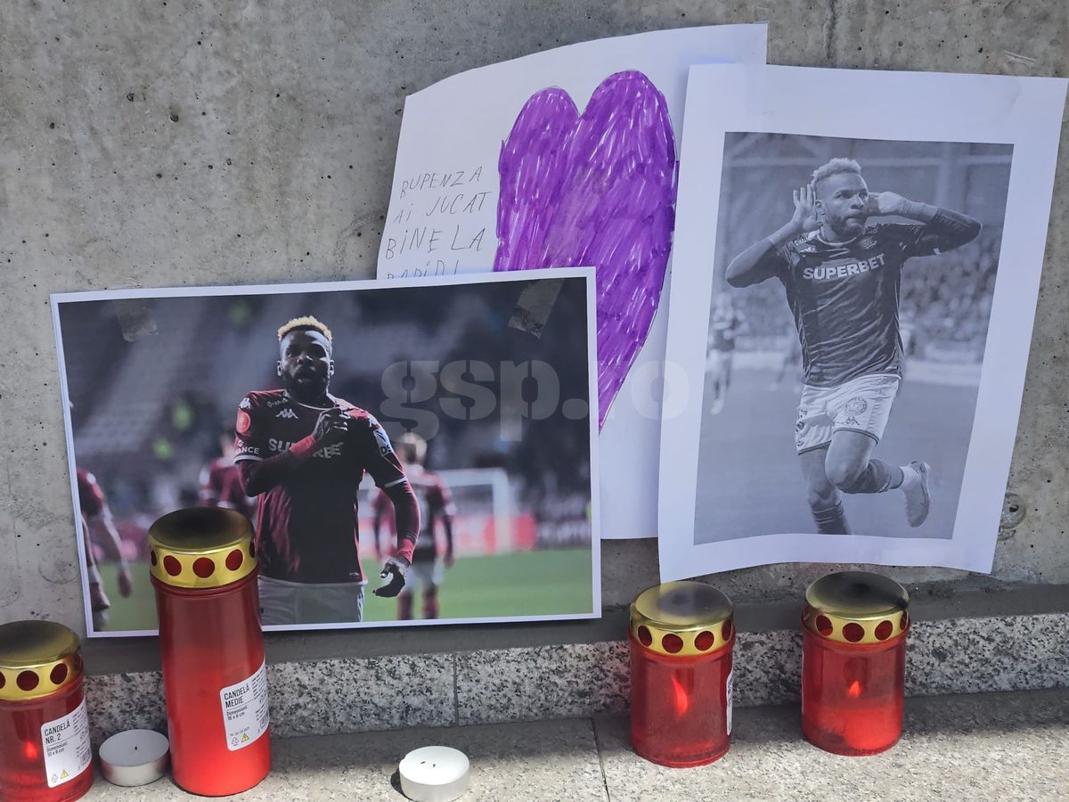 Gest emoționant în memoria lui Aaron Boupendza » Au redecorat toată încăperea: ce a apărut azi la stadionul Rapidului