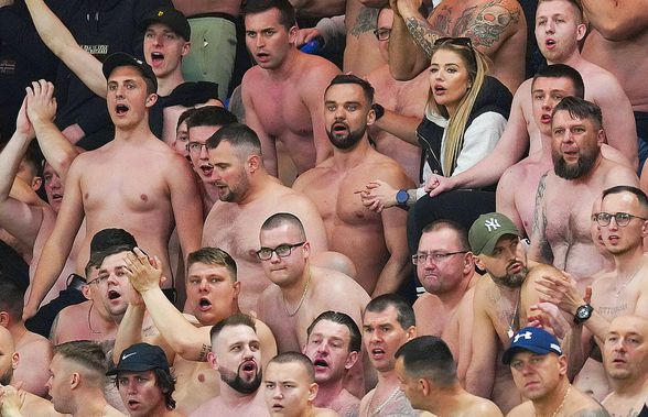 Imaginile serii în cupele europene: izolată într-o „mare” de ultrași la bustul gol + Colegul lui Ianis a oferit cadre de impact