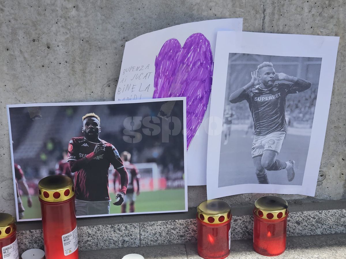 Gest emoționant în memoria lui Aaron Boupendza » Au redecorat toată încăperea: ce a apărut azi la stadionul Rapidului