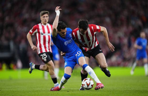 Athletic Bilbao - Rangers 2-0 » Bascii sunt în semifinalele Europa League! Ianis Hagi, schimbat după 45 de minute