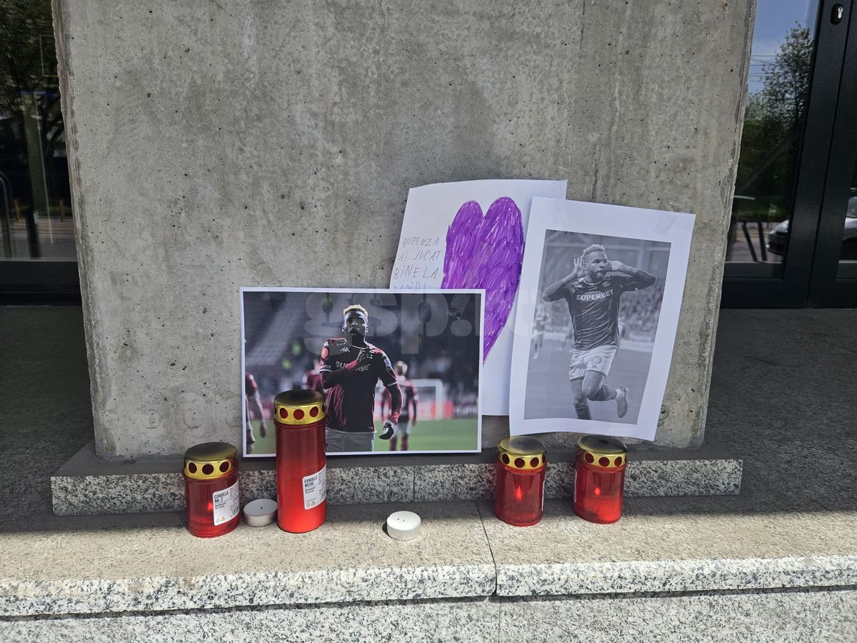 Gest emoționant în memoria lui Aaron Boupendza » Au redecorat toată încăperea: ce a apărut azi la stadionul Rapidului