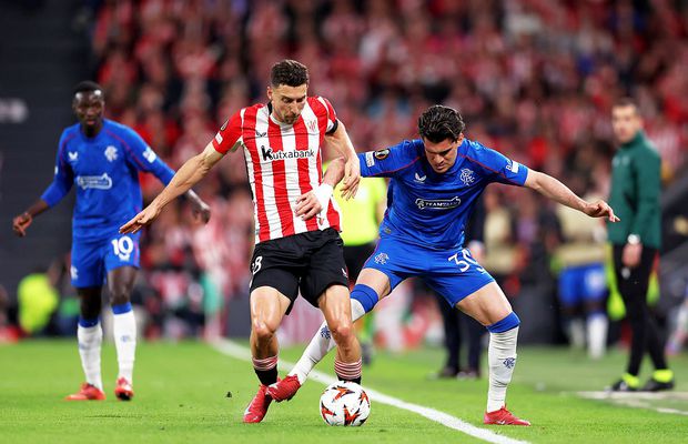 Notele primite de Ianis Hagi, după doar o repriză în Athletic Club - Rangers: „A trebuit să fie înlocuit”