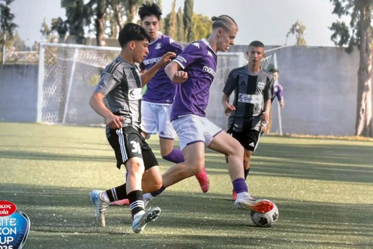 Vlad Poroineanu în culorile Școlii de Fotbal Rapid / Sursă foto: Elite Neon Cup 2025