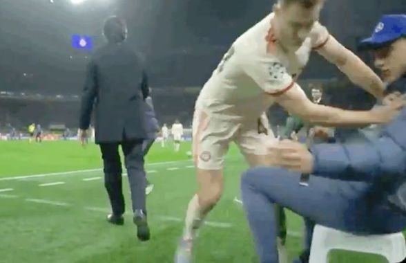 S-a scuzat public pentru gestul deplasat făcut în Inter - Bayern: „O prostie din partea mea!”