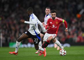 Manchester United - Lyon, în returul sferturilor de finală din Europa League » Oaspeții au marcat două goluri în inferioritate numerică