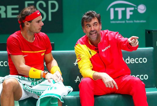 Rafael Nadal și Sergi Bruguera, la Cupa Davis 2022, foto: Guliver/gettyimages