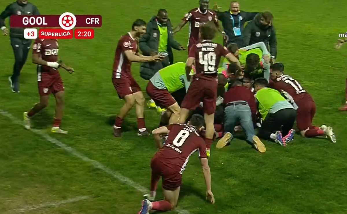 Când nimeni nu mai spera, Adrian Păun a adus victoria CFR -ului la Mioveni: Pancu a sprintat direct la eroul său