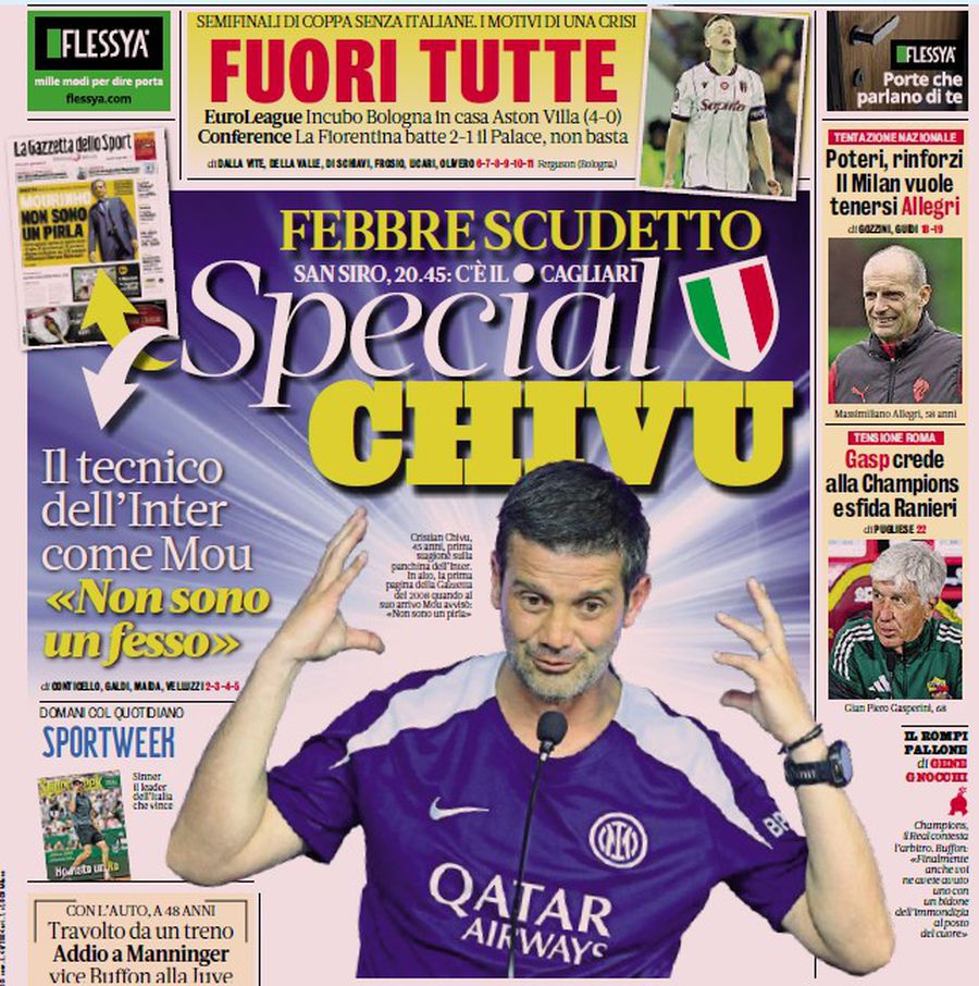 Ce supranume i-au dat cei de la Gazzetta dello Sport lui Cristi Chivu