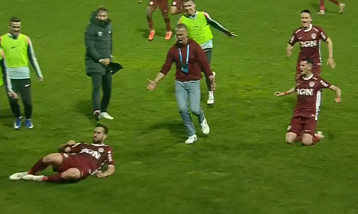 Când nimeni nu mai spera, Adrian Păun a adus victoria CFR -ului la Mioveni: Pancu a sprintat direct la eroul său