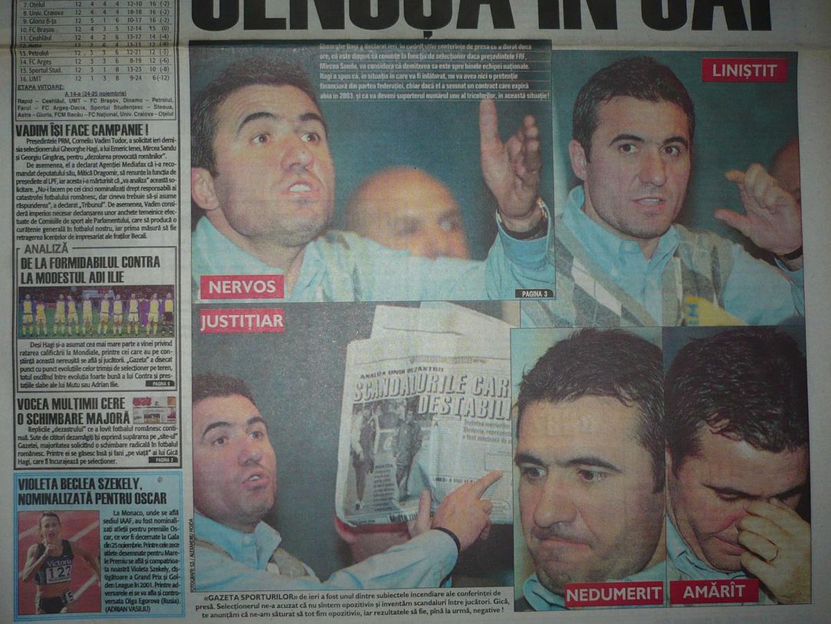 E ceva schimbat, Gică? Exploziva conferință de presă a lui Hagi, după dezastrul cu Slovenia: „Știm nenorocirile din fotbalul nostru! Am fost ales pentru nume”