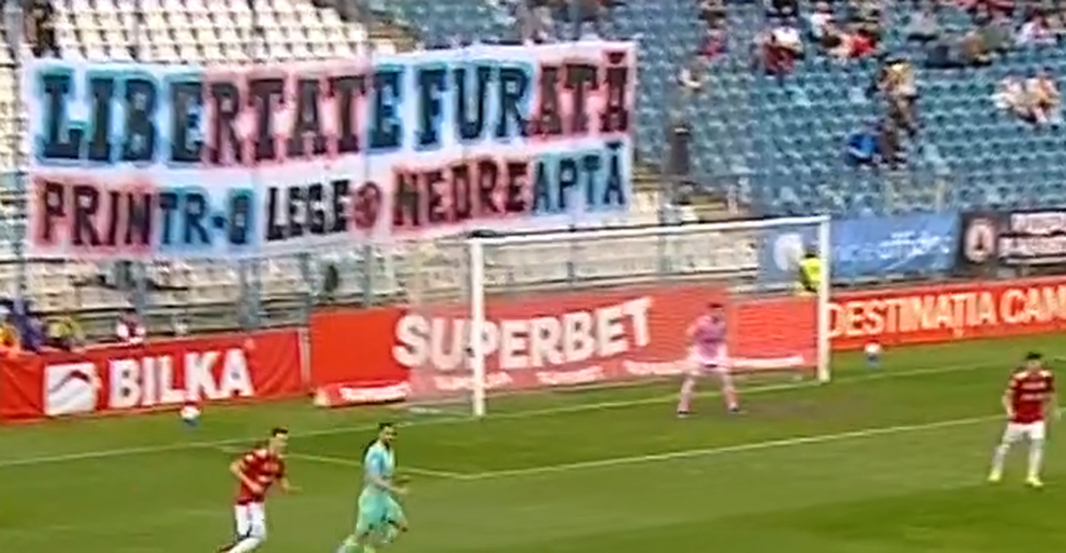 Ambele galerii au protestat la Oțelul - UTA: care a fost motivul