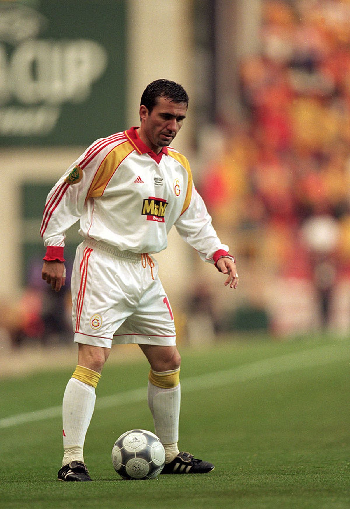 FOTO Hagi și Popescu Cupa UEFA 2000 Galatasaray - Arsenal finala