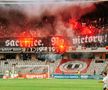 „Șepcile Roșii” vor să creeze o atmosferă incendiară la barajul cu Dinamo / Sursă foto: Facebook@ Universitatea Cluj