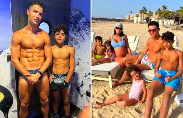 Dinastia „pătrățelelor” » Imaginea de 11 milioane de aprecieri cu Cristiano Ronaldo și fiul lui în criosaună