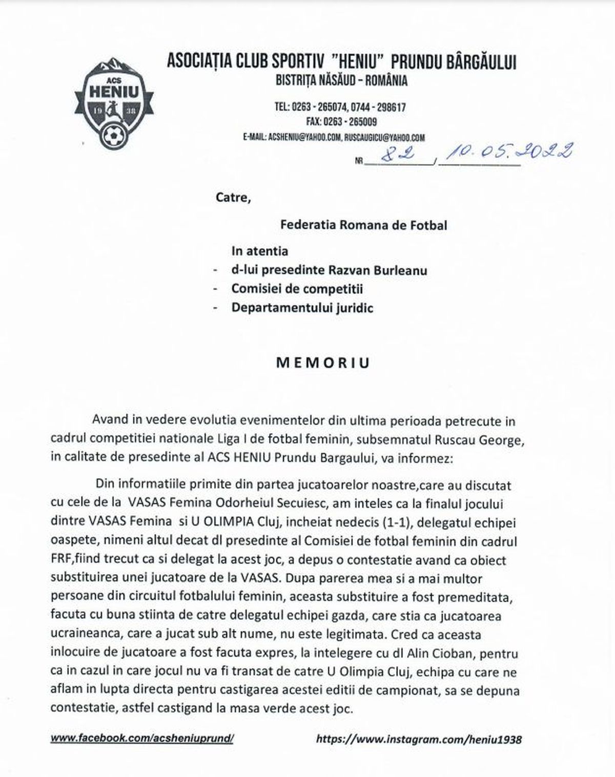 Și campionatul feminin decis la Comisii! » Acuzații de aranjament în lupta la titlu: „Mi-a zis: «I-am dat meciul Clujului fiindcă aveți o datorie față de mine»”. Ce spun părțile implicate