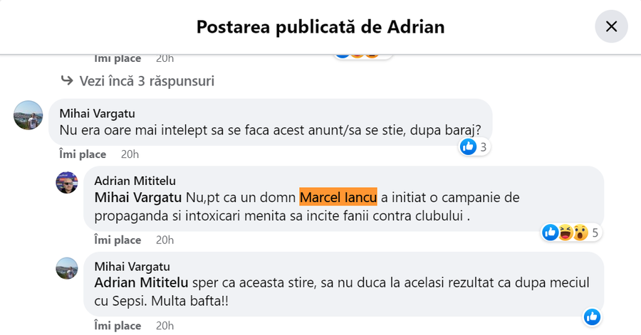 Acuzații dure între Adrian Mititelu și Marcel Iancu, susținătorul lui Nicolo Napoli. „A inițiat o campanie de propagandă și intoxicări” vs „M-ați furat cu japca”