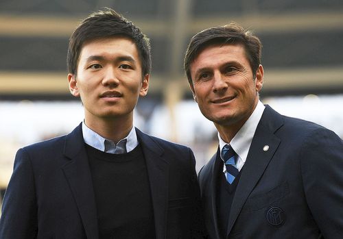 Steven Zhang, stânga, alături de Javier Zanetti, foto: Guliver/gettyimages
