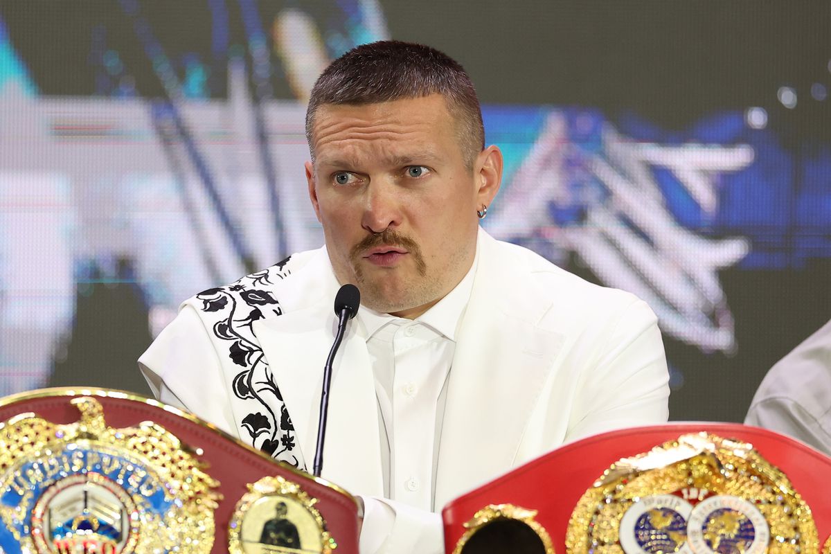 Tyson Fury - Oleksandr Usyk, imagini de la conferință